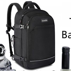 Asenlin 40L Large Overnight Travel Backpack 17 Inch Laptop Weekender